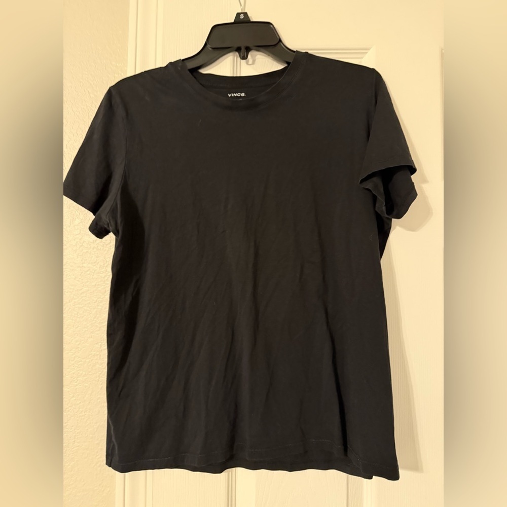Vince Classic Black Short Sleeve Tee